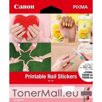 Canon Фотохартия Canon Printable Nailstickers NL-101, 10x15cm, 2 sheets, (12 stickers per sheet), 3203C002AA