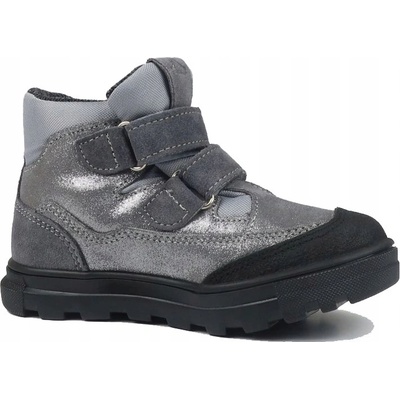 Renbut dívčí kožené boty popelavé