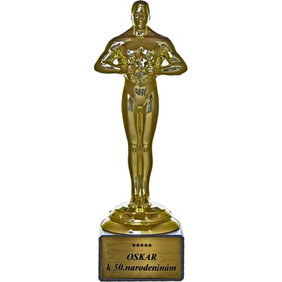 Soška Oscar k 50. narodeninám