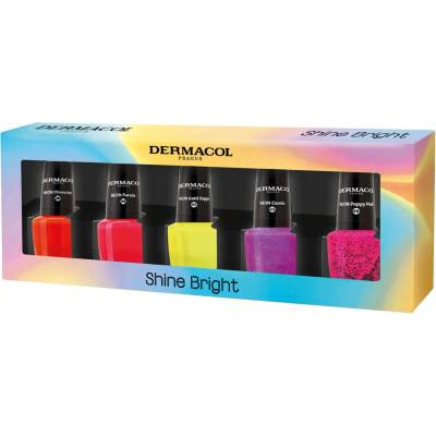 DERMACOL Sada neonových laků na nehty 2026 5 x 5 ml