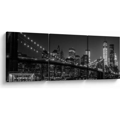 Obraz Brooklyn mostu v New Yorku, třídílný 150x50 cm