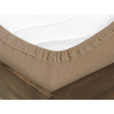 Dreamy Linens Plachta froté napínacia svetle hnedá 70x140