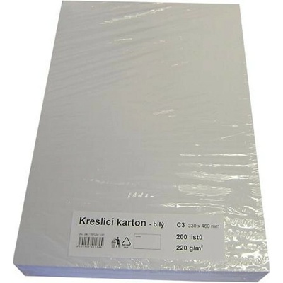 Stepa - kreslící karton C3, 330 × 460 mm, 220 g/m2, 200 listů