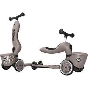 Scoot & Ride Детска тротинетка и колело за баланс 2 в 1 Scoot & Ride - HighwayKick 1 Lifestyle, Brown lines (96605) - ozone Тротинетка, скутер