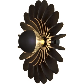 ACB Iluminación Стенна лампа ACB ROSA DEL DESIERTO 3912/45, 45 сm, E27, черна (PNT3912245N)