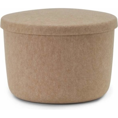 Normann Copenhagen Pouf Hide Storage Small, sand