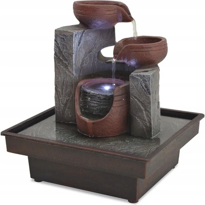 FONTÁNA VODOPÁD VNITŘNÍ SADA LED ČERPADLO