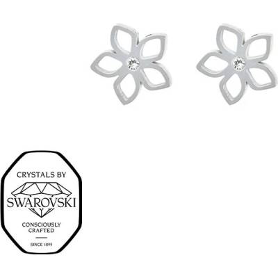 CRYSTalp Květinové náušnice s krystalem Swarovski Formentera 42429.E