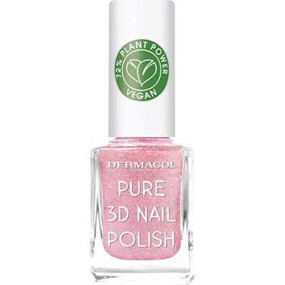 Dermacol Prírodný lak na nechty Pure 3D (Nail Polish) 11 ml 05 Rose Veil