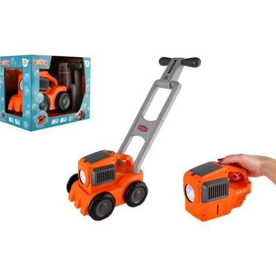 Bublifuk kosačka + náplň na batérie so svetlom 17 x 50 cm