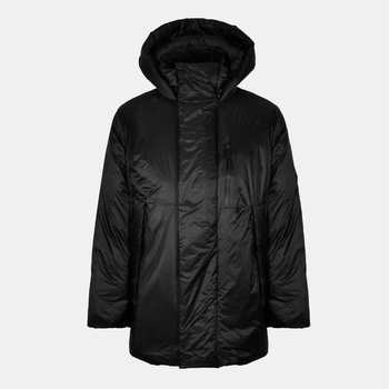 RAINS Яке RAINS Men's Torna Long Waterproof Windproof Hooded Medium Puffer Jacket - Black 01