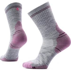 Smartwool Дамски туристически чорапи Smartwool Women's Hike Targeted Cushion Mid Crew Socks Walking socks - Light Gray - размер 42-45 (EU) (201-8943-0513)