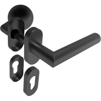 Umakov Kľučka guľa pevná - pár, AISI 304, BLACK D8/05G-R-BLACK