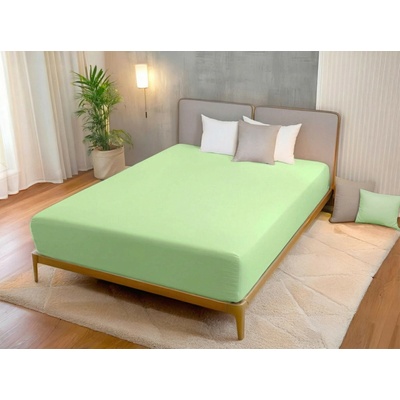 Áčko Plachta Super Stretch jersey limetka 180x200