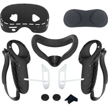 Vortex Virtual Reality 7в1 Комплект силиконови протектори за Meta Quest 3S (VVR.SET.SIL.COVER.7IN1.BLK.QUEST.3S.24)