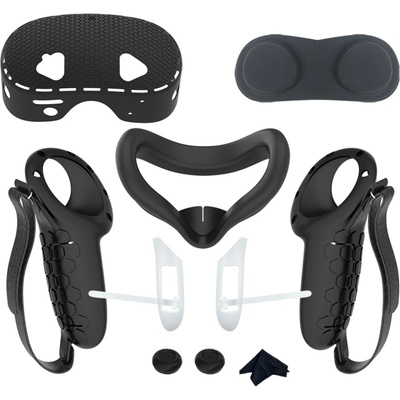 Vortex Virtual Reality 7в1 Комплект силиконови протектори за Meta Quest 3S (VVR.SET.SIL.COVER.7IN1.BLK.QUEST.3S.24)