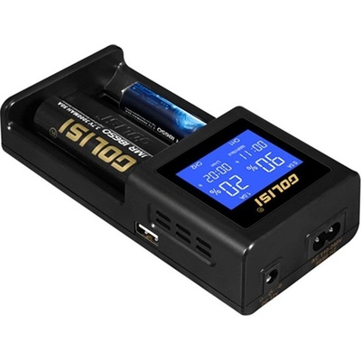 Multifunkční nabíječka baterií Golisi S2 2.0A Smart Charger 2 sloty – Zboží Dáma