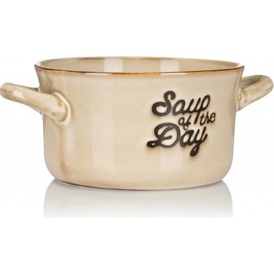 Siaki Collection Kameninová miska na polévku Soup béžová 500 ml