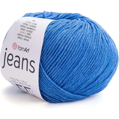 Pletací příze Gina / Jeans 50 g Varianta: 10 (17) modrá delta, Balení: 1 ks 43308/85098/198132