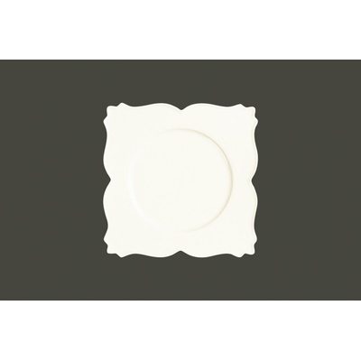 RAK Porcelain White Gold talíř čtvercový 26 x 26 cm King RAK-GDSP26