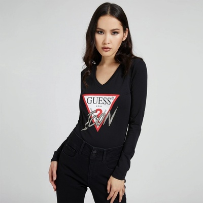 GUESS LS VN ICON TEE W1BI21J1311 JBLK