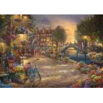 Schmidt Spiele - Puzzle Thomas Kinkade: Amsterdam - 1 000 piese