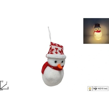 MAKRO Snehuliak závesný svietiaci LED