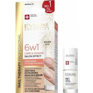 Eveline Cosmetics Nail Therapy Professional Concentrated nail conditioner for color - Golden Glow 5 ml