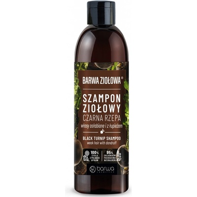 Barwa Bylinný Šampón oslabené vlasy a lupiny Čierna repa 250 ml