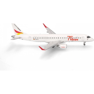 Herpa Herpa ERJ-190LR ERJ-190-100 LR German Airways Miniaturmodelle 75 Years Colors 1:200