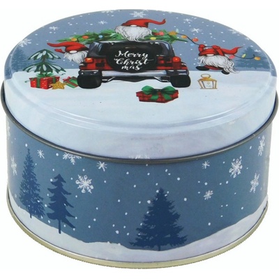 MAKRO Dóza vianočná 10x5,5cm