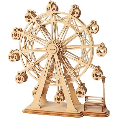 Robotime Дървен 3D пъзел Robo Time от 120 части - Виенско колело (TG401)