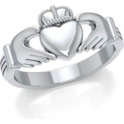 Fantasy Šperky IRSKÝ PRSTEN CLADDAGH stříbro P3330
