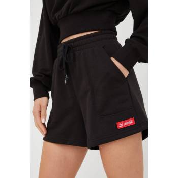 Puma kraťasy X Coca Cola dámské hladké high waist černá