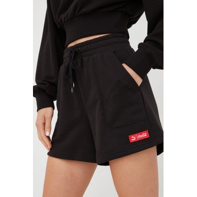 Puma kraťasy X Coca Cola dámské hladké high waist černá