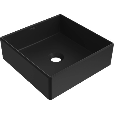 Mexen Goya мивка над плот 35 x 35 см, черен мат - 22183585 (22183585)