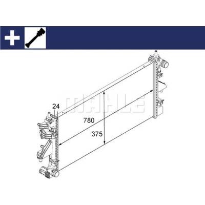 Chladič, chlazení motoru MAHLE CR 881 000S