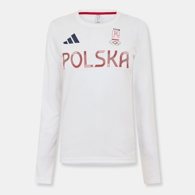adidas Фланелка с дълъг ръкав Adidas Women's Long Sleeve Performance Gym Top - White