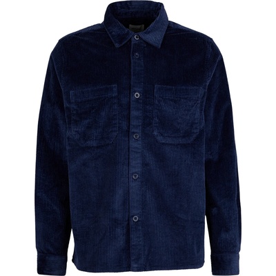 DEDICATED Мъжка риза с копчета Dedicated Shirt Kil Corduroy Shirt - Navy (033-2793-0312)