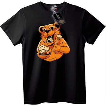 NOONEBRAND Тениска Мечка с Храна - 5XL, White