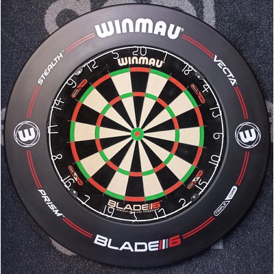 Winmau set DOUBLE - terč Blade 6 Dual Core + okruží Black Print