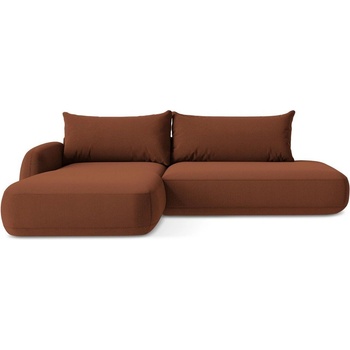 makamii Теракотен сгъваем ъглов диван (ляв ъгъл) Hale - Makamii (HALE_LCOF_48_P1_C4)