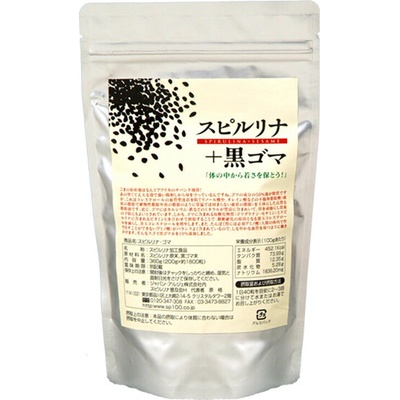 Japan Algae Японска Спирулина + Черен сусам - Поддържа костите и сърдечно-съдовото здраве, 1800 таблетки (926549 alga japan)