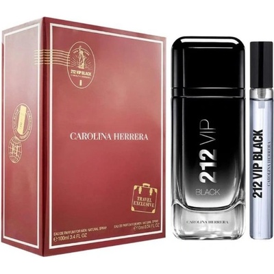 Carolina Herrera 212 Vip Black Подаръчен комплект за мъже Размер EDP 100 ml + EDP 10 ml