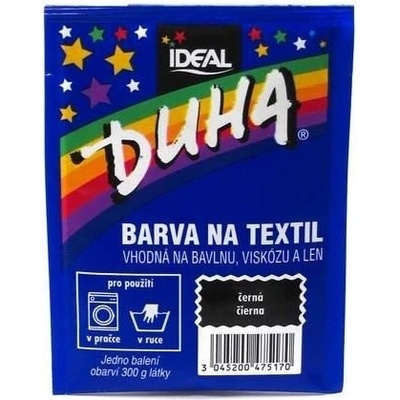 Ideal Duha barva na textil černá 15 g – Zbozi.Blesk.cz