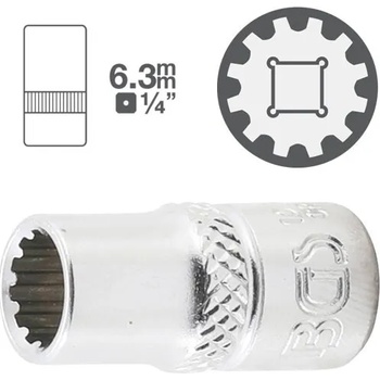 Image 1 of KS TOOLS Къси вложки gear lock 1/4" от 3.40лв