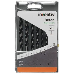 Inventiv КОМПЛЕКТ СВРЕДЛА БЕТОН 3-10 8БР inventiv (3603743110318)