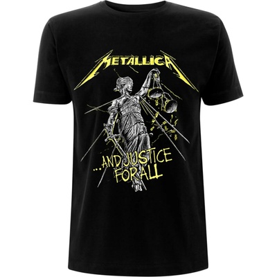 ROCK OFF мъжка тениска Metallica - И Правосъдие за Всички песни - Черен - RTMTLTSBAND