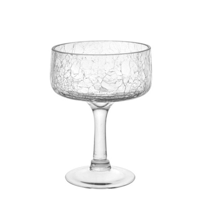 Horecano - Стъклена купа на столче ф14, 5xh20см 900мл CRACKED (CT. NOA. 145.01. 000) (0112411)