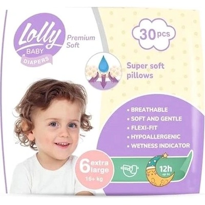 LOLLY BABY Premium soft 6 30 ks